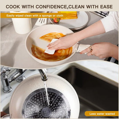 21 Piece Pots and Pans Set Non-Stick, Ceramic Cookware Set